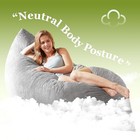 3 In 1 Big Bean Bag Chair  Large Giant Bean Bag Chairs For Adults  Light Grey