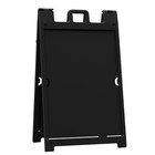 Plasticade Deluxe Signicade Double Sided Sign Stand  Black  open Box   2 Pack 