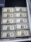 Lot Of 10 1935  1 One Dollar Silver Certificate Blue Seal Notes G   Vg  297