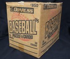 1985 Donruss Baseball Wax Empty Trading Card Display Case