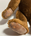 Vintage Steiff Original Teddy Bear Brown Mohair Jointed 14 5  W  Button Tag