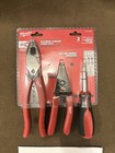 Milwaukee 3-piece Electrician   s Tool Kit     Screwdriver  Pliers  Stripper  new 