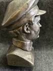Vintage Soviet Russian Metal Statue Bust- Sergi Kirov - 9   22 86 Cm