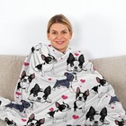 Dog Lovers Blanket Fleece Soft Warm Cozy Flannel Throw Pet Puppy Cat Bed