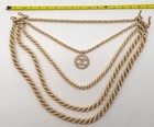 Chanel Gold Metal Cc Layered Pearl Necklace Limited Edition 2017