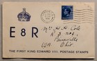 1936 Gb E8r Cover W  Edward Viii 2   D Sg460   1936 Stamp Mag Ad Combo
