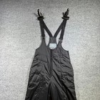 White Sierra Snow Bibs Women 10 Black Zip Front Insulated Ski Snowboard Overalls