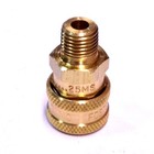 5pc Foster 25ms St Series 1 4  Male Npt Brass Quick Couplers Straight Thru Fst