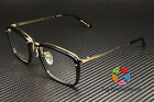 Gucci Gg0676o 001 Rectangular Square Black Gold Demo Lens 53 Mm Men s Eyeglasses