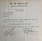 Vintage 1923 W W Westmoreland Furniture Co Conway Arkansas Ar Letterhead Paper