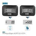 Ac dc 5v-277v Hour Meter Maintenance Reminder For Lawn Mower Data Storage Ip68