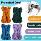 Macrame Plant Hanger Kit With Metal Rings Precut Cord For 4 Hangers 