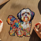 Shih Tzu Dog Wooden Jigsaw Adult Puzzle By Nestologi   Large 5 Hours To Complete
