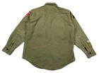 Vintage Boy Scouts Sanforized Official Shirt Green Patches No Size Tag