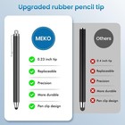 Stylus Pens For Touchscreens 10-pack Rubber Tip Stylus For Ipad Iphone Tablets