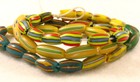 39 Old Venetian Melon Mixed Color Stripes  Glass African Trade Beads