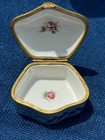 Antique Hand Painted French Porcelain Trinket Box