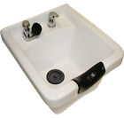 White Ceramic Shampoo Bowl Sink Barber Shop Beauty Spa Salon Hair Equipment