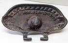 Antique Air Blast Cast Iron Stove Heater Furnace Door Vent Damper Ornate Plated