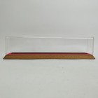 Acrylic Ho Model Train Locomotive Display Case With Wood Base Oak 18  Kiczan Usa