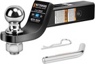 Trailer Hitch Ball Mount  2  Drop Hitch With 2  Ball  6 000 Lbs Gtw Fits 2  R   