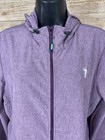 William Murray Jacket Womens Purple Sz Medium Full Zip Golf Pockets Softshell