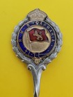 Vintage Antique Cunard White Line Rms Carmania Ship Souvenir Spoon Flag Rare 