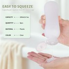 6 7oz Travel Shampoo Bottle  Empty Plastic Squeeze Bottles 200ml-4  Clear 