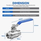 4pack 1 2 Inch Npt Female 316 Stainless Steel Full Port Ball Valve 1000wog