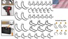 Heavy Duty Pegboard Tool Hangars - 36 Hooks For Efficient Garage Storage