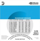 D addario Ej38 12-string Phosphor Bronze Light 10-47 Acoustic Guitar Strings