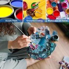 2 Pcs Wooden Paint Palette Artist Palette Oil Paint Palette  Art Pallet   