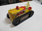 1950 s Vintage Marx Tin Litho Wind Up Climbing Tractor W driver -works   