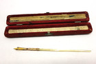 Vintage Epenco Ny Dip Pen With Mother Of Pearl Handle Nib Protective Case