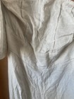Commense Off-shoulder Puff Sleeve Linen Viscose Jumpsuit Beige Women L
