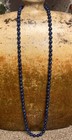 Hand Knotted Strand Of 7 5mm Lapis Lazuli Beads 32 Inches Long Vintage