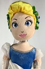 Disney Store Cinderella Reversible Dress Doll Embroidered Soft Sculpture Nwt