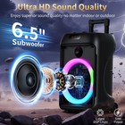 120w Party Speaker Bluetooth Karaoke Machine Subwoofer With Remote Control 2 Mic