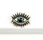 Small Evil Eye Brooch Vintage Style Rhinestone Pin Costume Jewelry Gift New