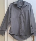 Chef Works Urban Collection Gray Single Breasted Chef Coat Long Sleeve Button