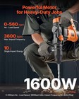 Vevor Rotary Hammer Drill Corded Drills 1-9 16  2 Modes Sds-max Chipping Hammers