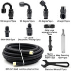 6an Ptfe Fuel Line Kit  Nylon Stainless Steel Braided Fuel Hose  Ls Swap Efi E85