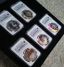 2008 Ngc Pf 70 Ultra Cameo Silver  25 Canada Proof Olympics 5 Coin Set