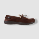 Isotoner  Men s Brown Memory Foam Microsuede Nigel Moccasin Slippers Size 11-12
