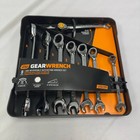 Gearwrench 9533n 8-piece Reversible Combination Ratcheting Wrench Set Metric