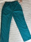Vintage L l  Bean Teal Nylon Full Zip Wind Pants New With Tags Vtg Outdoor Gear