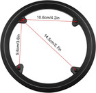 Bike Chain Guard 2pcs Black Bicycle Sprocket Protective Cover With 4 Holes  Plas