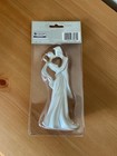 Wedding Cake Decor Topper White Stylized Bride   Groom  first Kiss   by Wilton