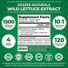 Extra Strength Wild Lettuce 10 1 Extract  1500 Mg Strength  120 Vegan Capsules