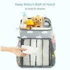 Hanging Diaper Caddy Crib Nursery Organize Stacker Storage Newborn Baby Mom Door